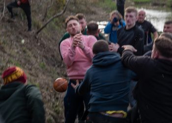 In pictures: Uppies and Downies Easter Saturday 2024