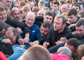 In pictures: Uppies and Downies Easter Saturday 2024