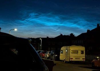 Extremely rare noctilucent clouds spotted over Cumbria