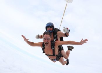 University of Cumbria sports lecturer’s parachute jump in pants