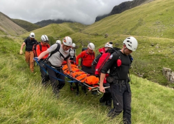 Lake District walker airlifted to hospital after 22ft fall
