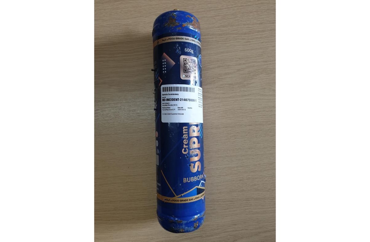 Penrith children hand police nitrous oxide canister after seeing teens using it