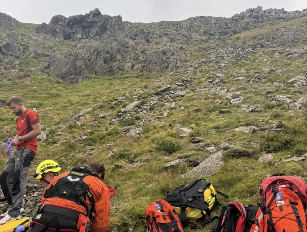 Walker seriously injured after falling 100 metres down Lake District mountain