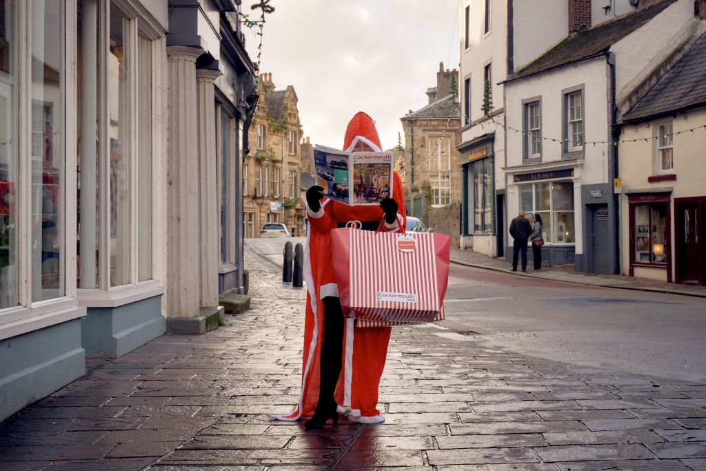 WATCH: Mrs Claus goes shopping in Cockermouth