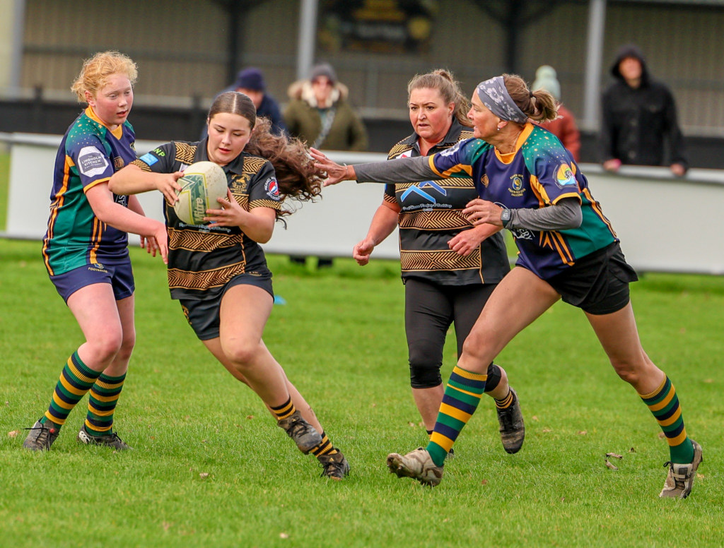 In pictures: Thrilling games at women and girls rugby festival