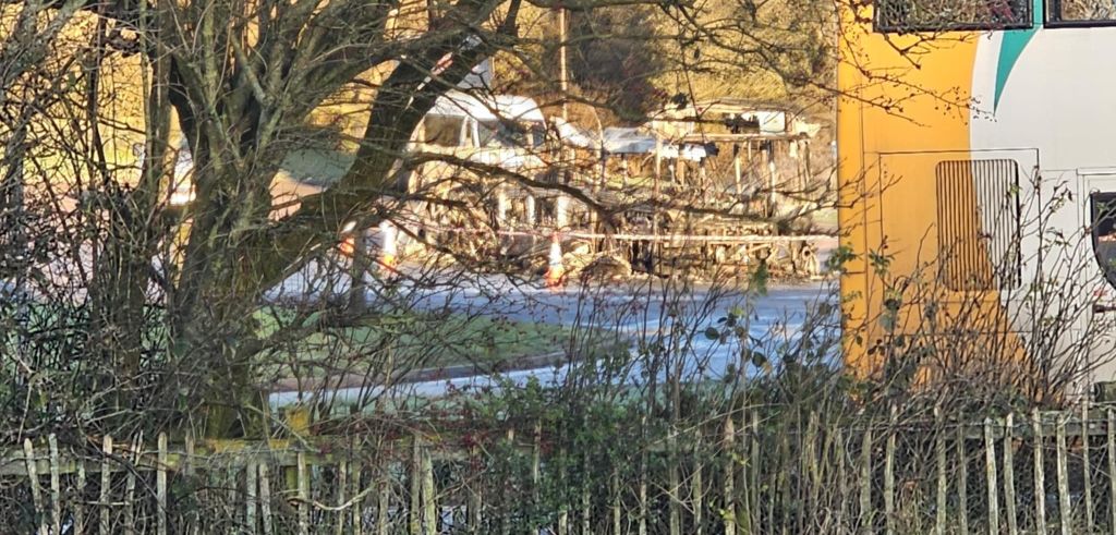 WATCH: Bus fire in West Cumbrian car park