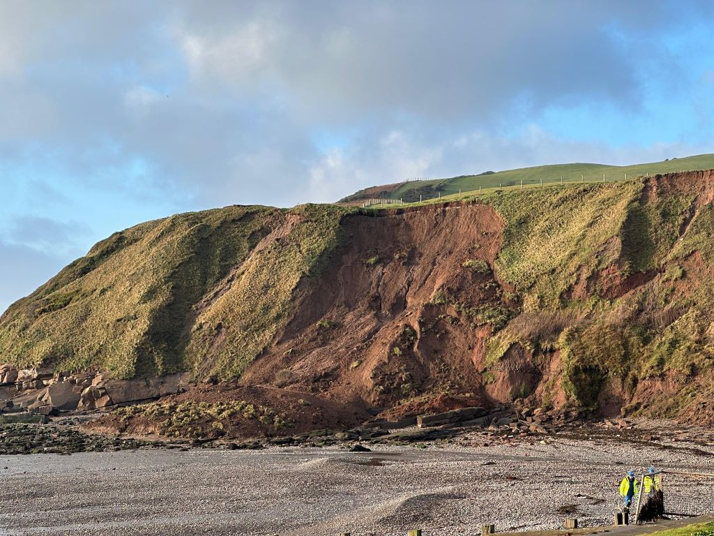 West Cumbrian cliff collapses in landslide