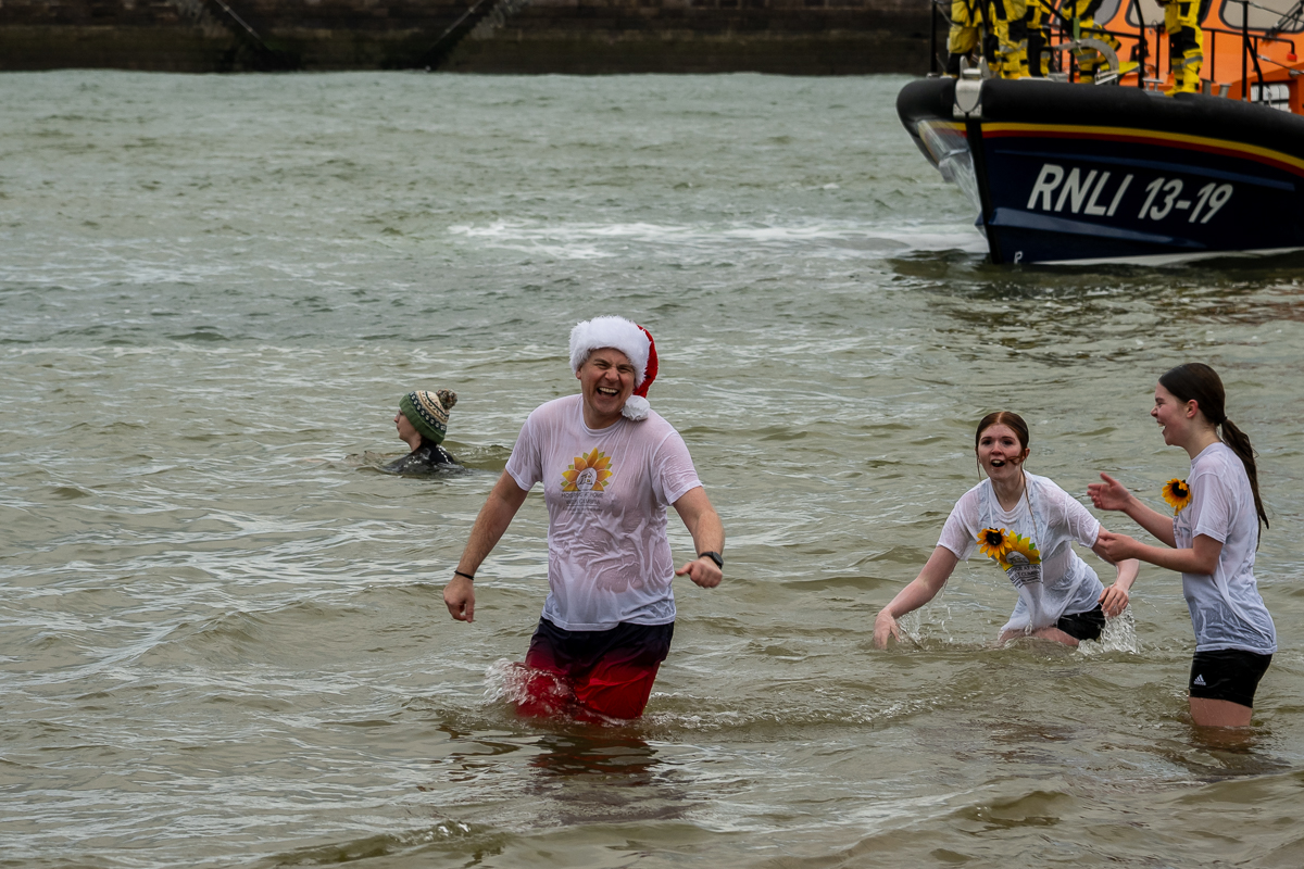 In pictures: New Year’s Eve dip in Whitehaven