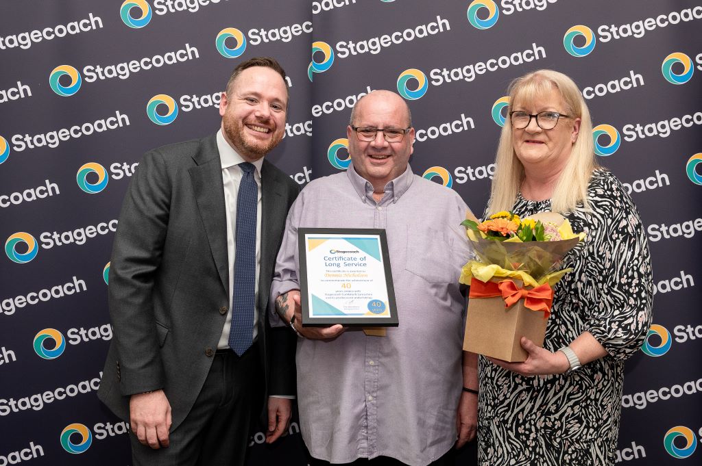Long service awards for Stagecoach staff