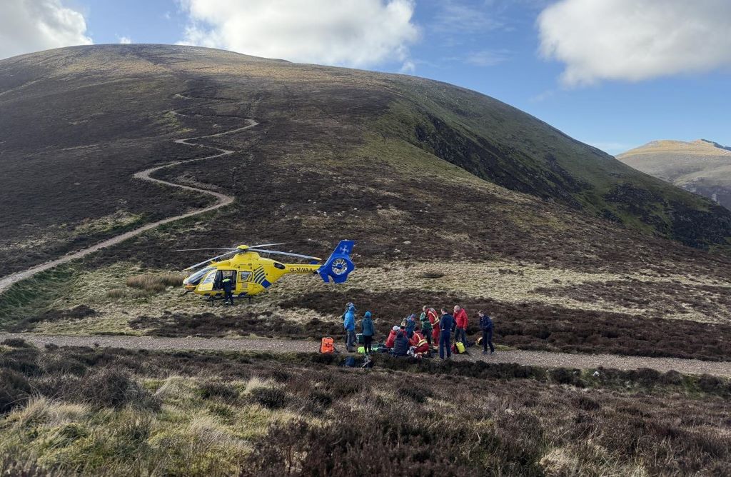 Lake District walker airlifted to hospital after suffering extreme chest pains