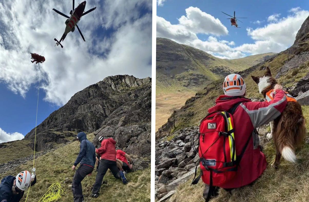 Lake District walker airlifted to hospital after 50m fall