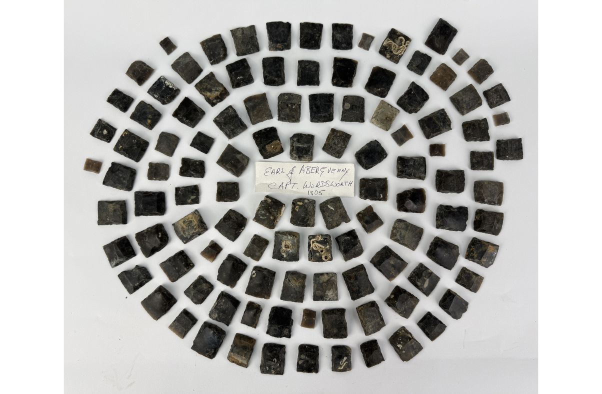 Musket flints from shipwreck that killed William Wordsworth’s brother for sale at Mitchells’ sporting sale