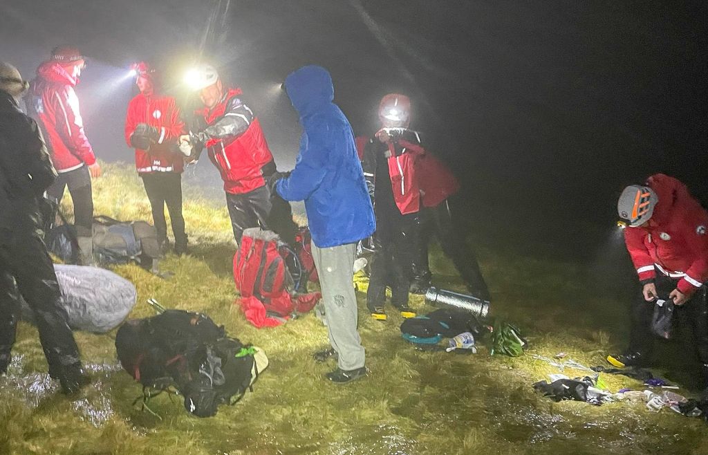 Four Lake District wild campers rescued after tent fails in severe weather