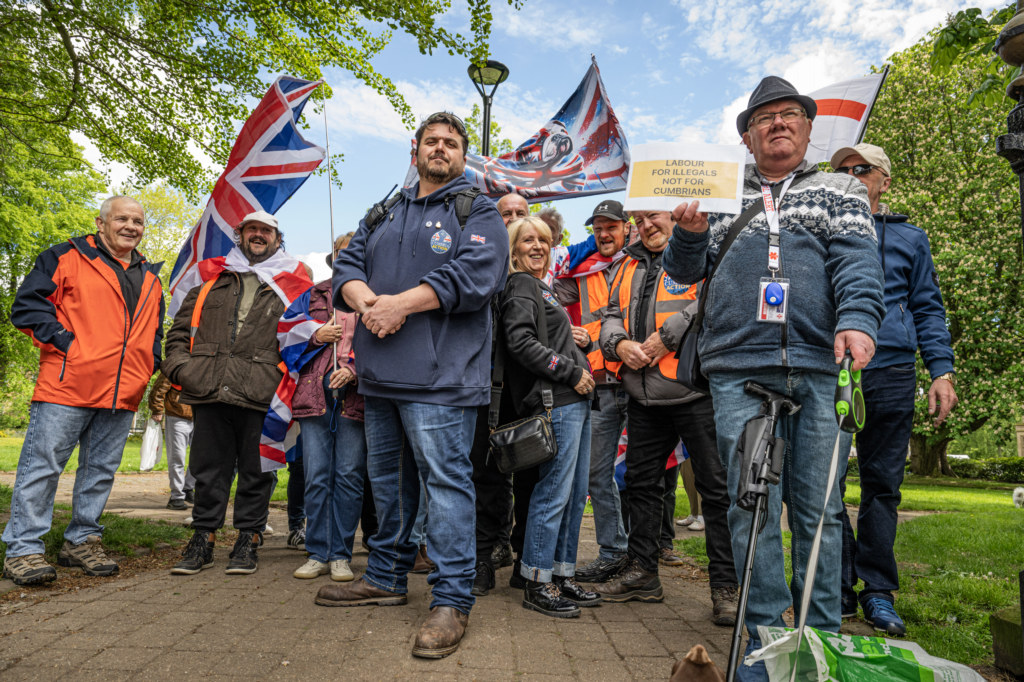 Peaceful protests take place in Carlisle city centre