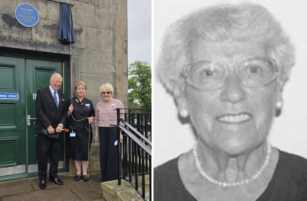 Blue plaque unveiled at Cumberland Infirmary to honour pioneering nurse