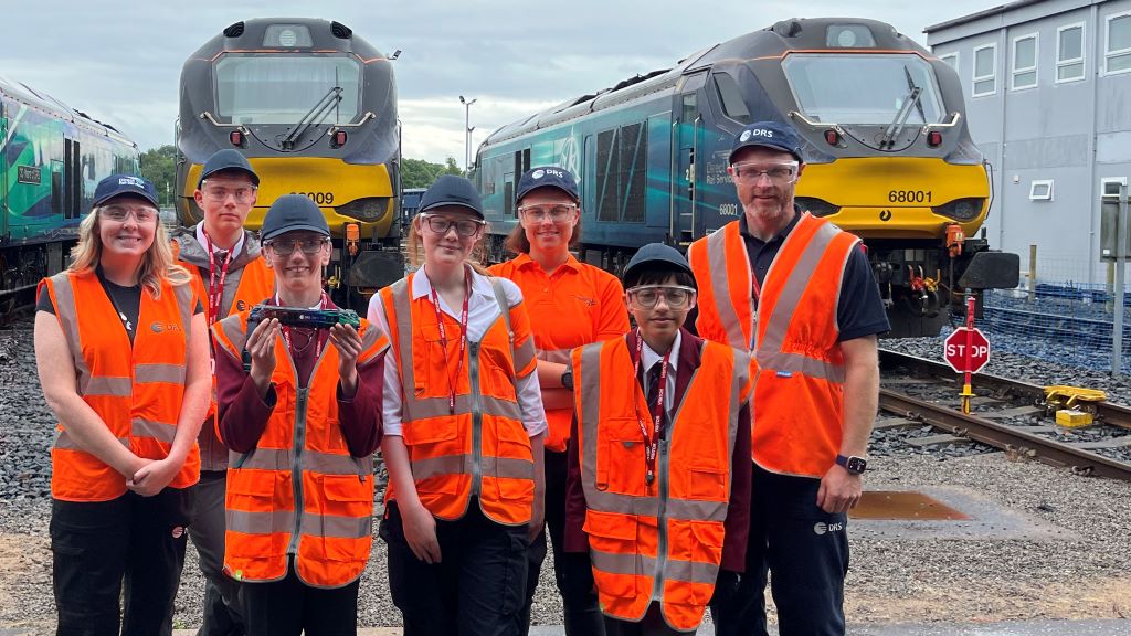 Carlisle pupils visit city’s Direct Rail Services depot