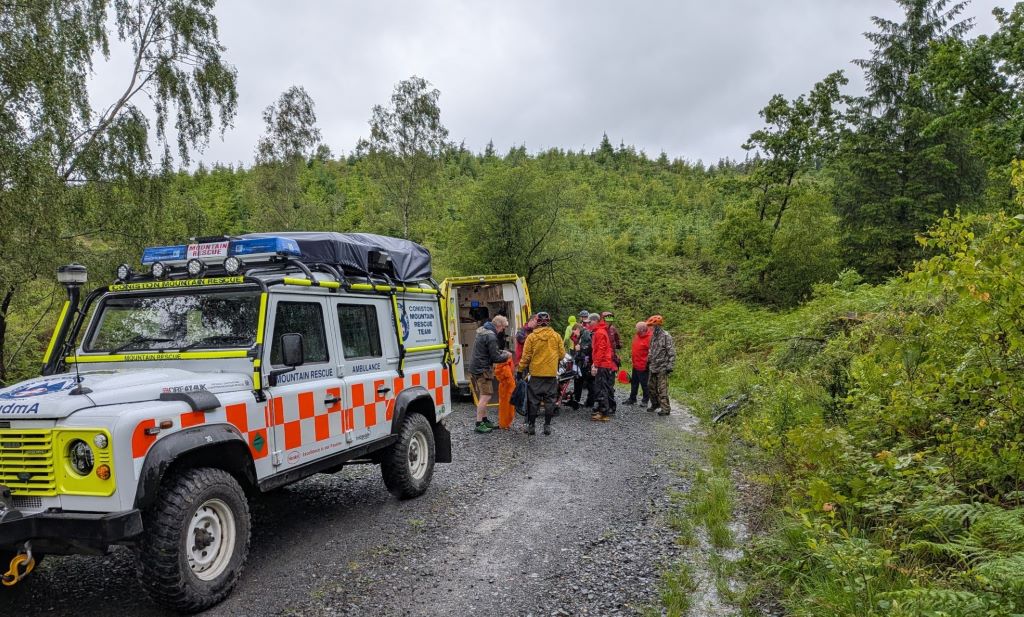 Injured mountain biker rescued from Grizedale Forest