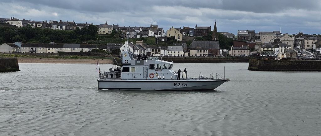HMS Raider visits Maryport