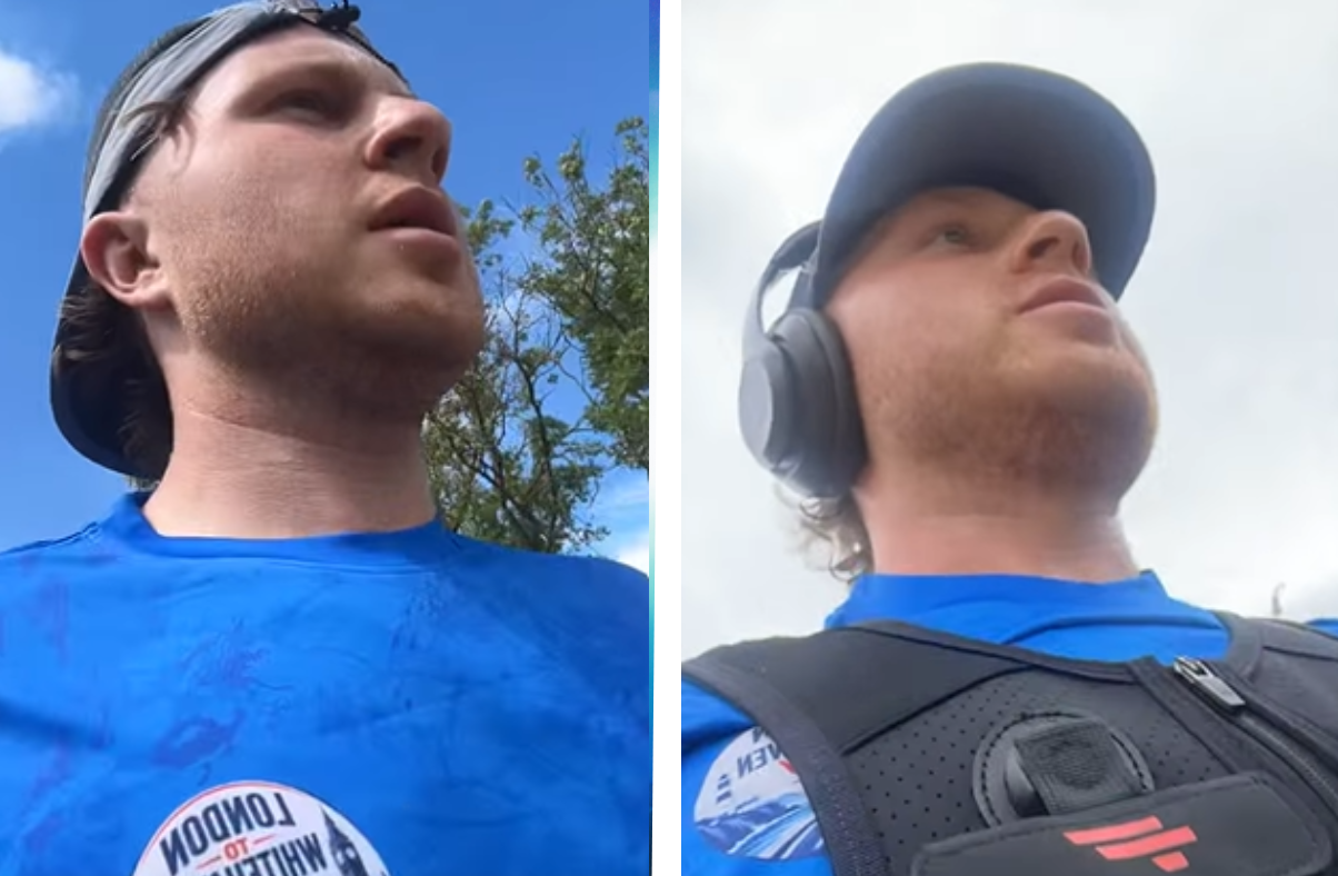 WATCH: Cumbrian man racing from London to Whitehaven for charity