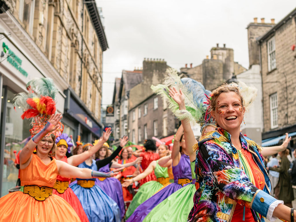 In pictures: Thousands help Kendal Pride paint Auld Grey Town rainbow