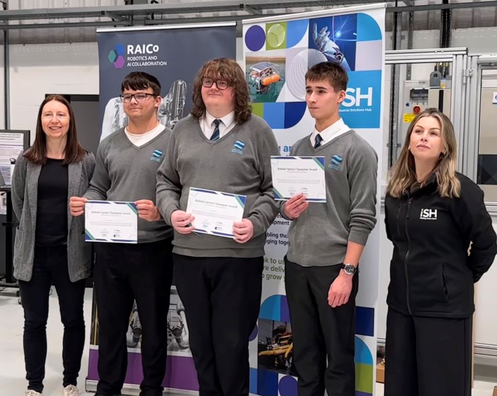 Sixth form trio win robotics challenge final