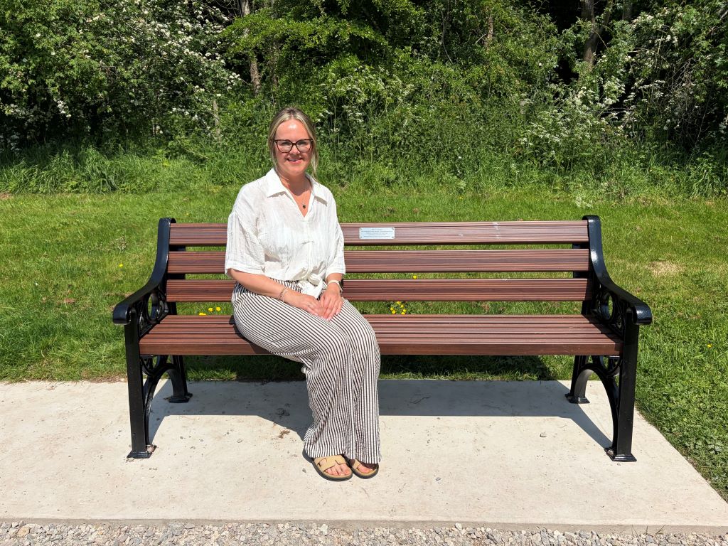 Talking bench installed in Penrith to mark Baton of Hope tour