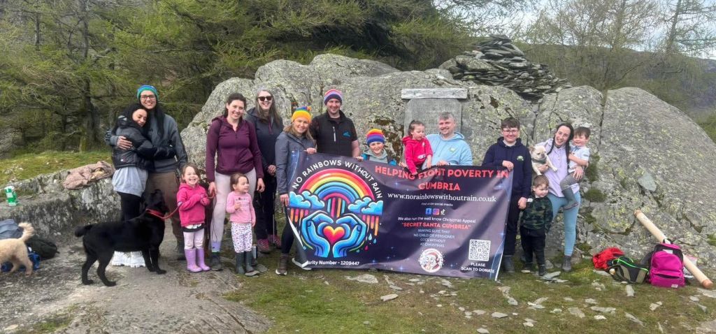 Three-year-old halfway through Wainwright challenge to help fight poverty in Cumbria