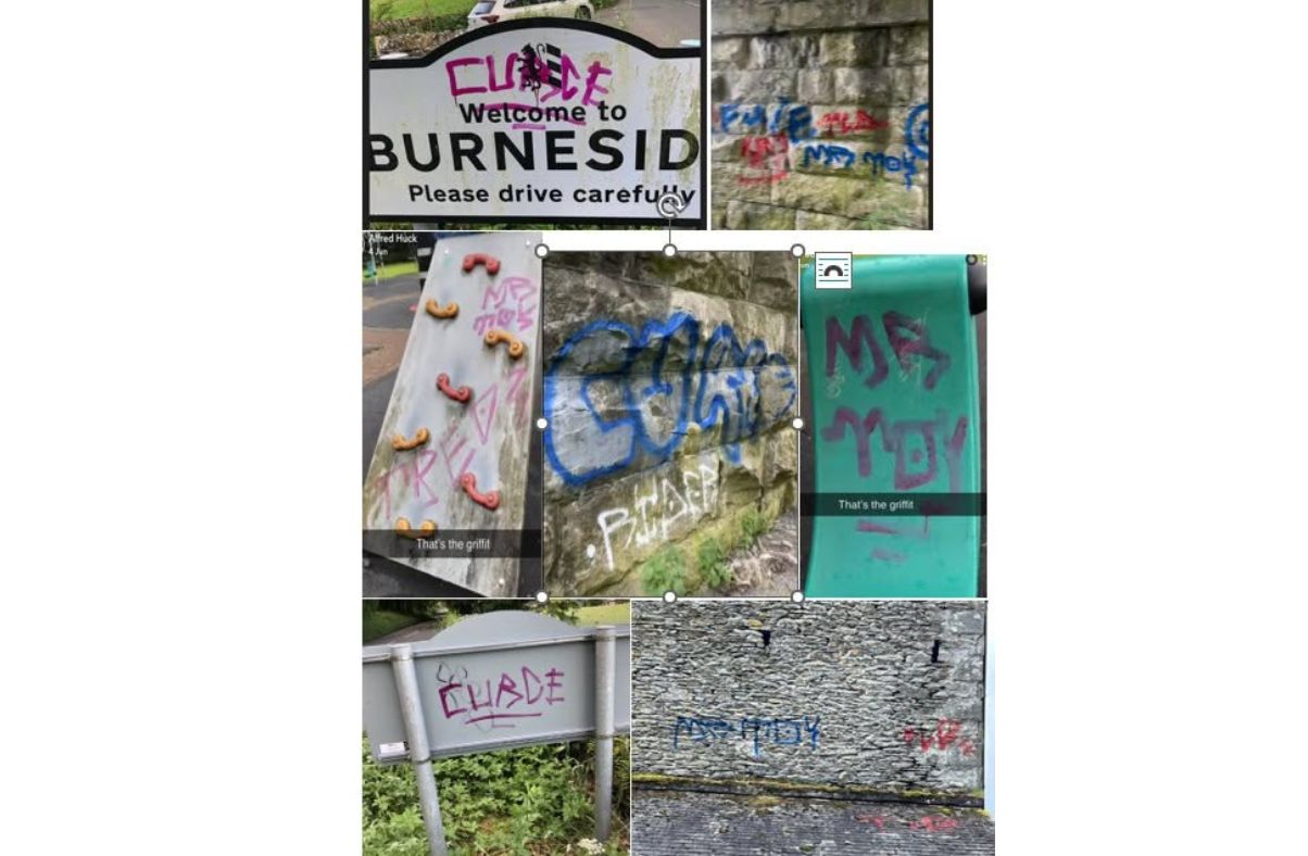 Spate of graffiti in South Cumbrian village prompts police probe