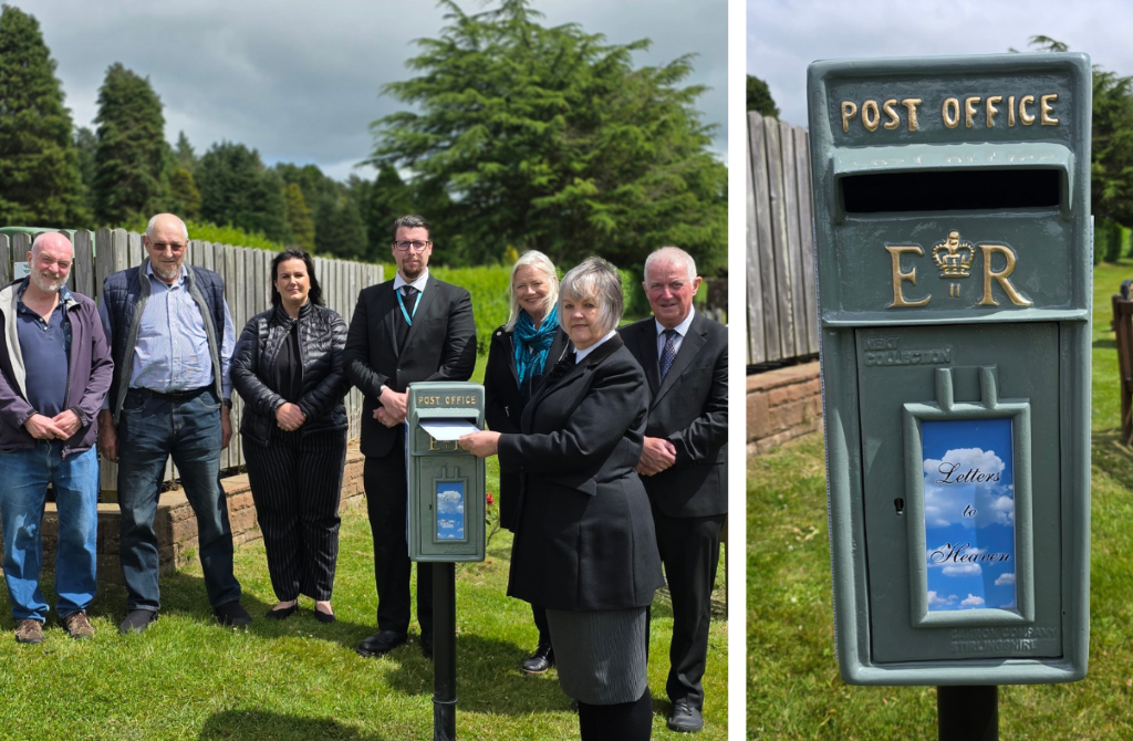 Letters to Heaven postbox erected at Penrith Cemetery