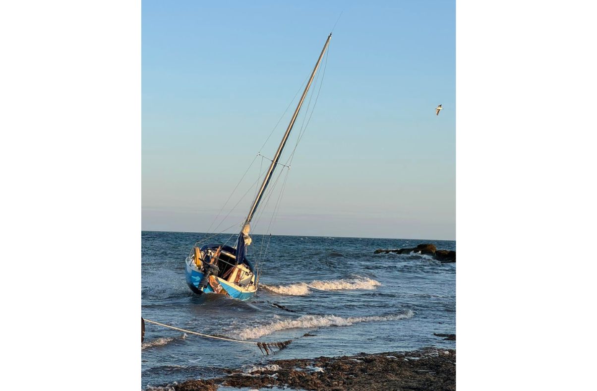 Skipper rescued from stranded yacht in South Cumbria