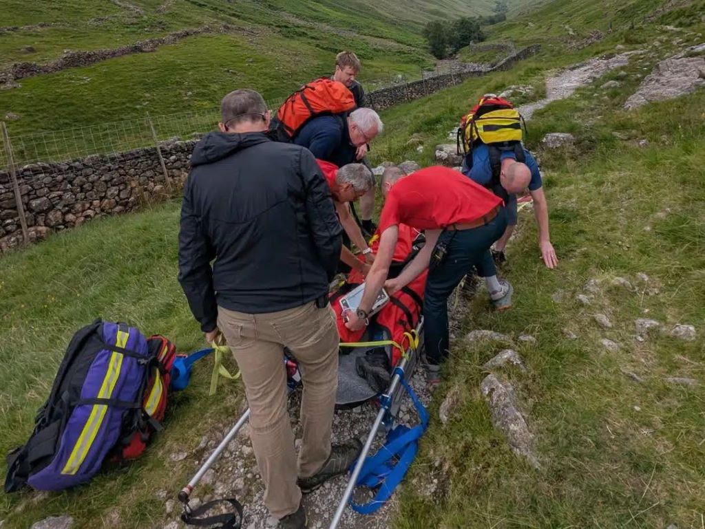 Man found collapsed on Lake District path by passers-by
