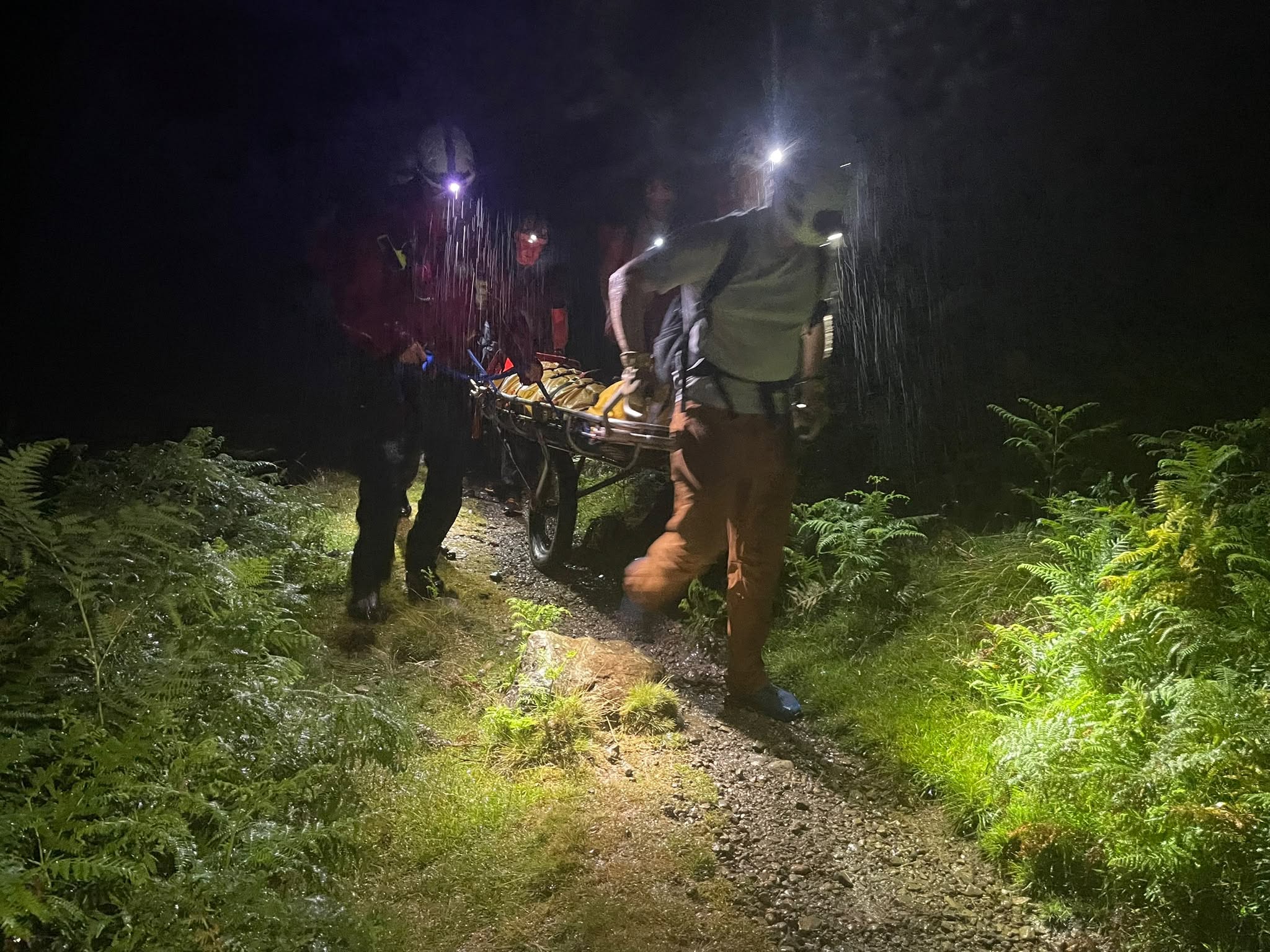 Man rescued after injuring hip while swimming in Lake District waterfall