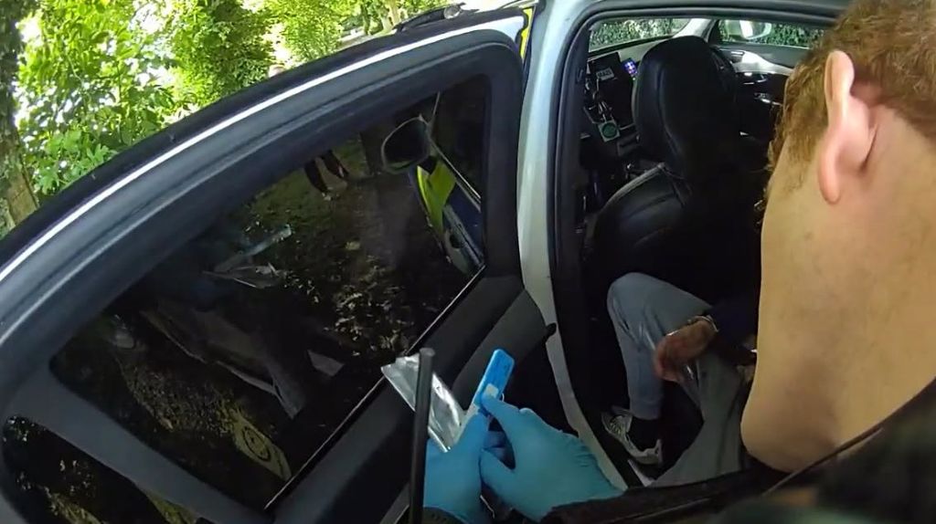 Driver fails roadside drug test one day after driving test