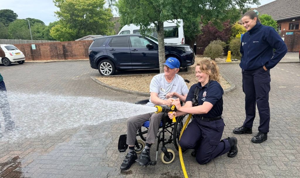 Firefighters visit residents at West Cumbrian care home